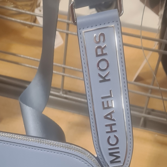 Nuevo Jet Set Bolso de Mano Michael Kors Dije Azul - Picture 4 of 5